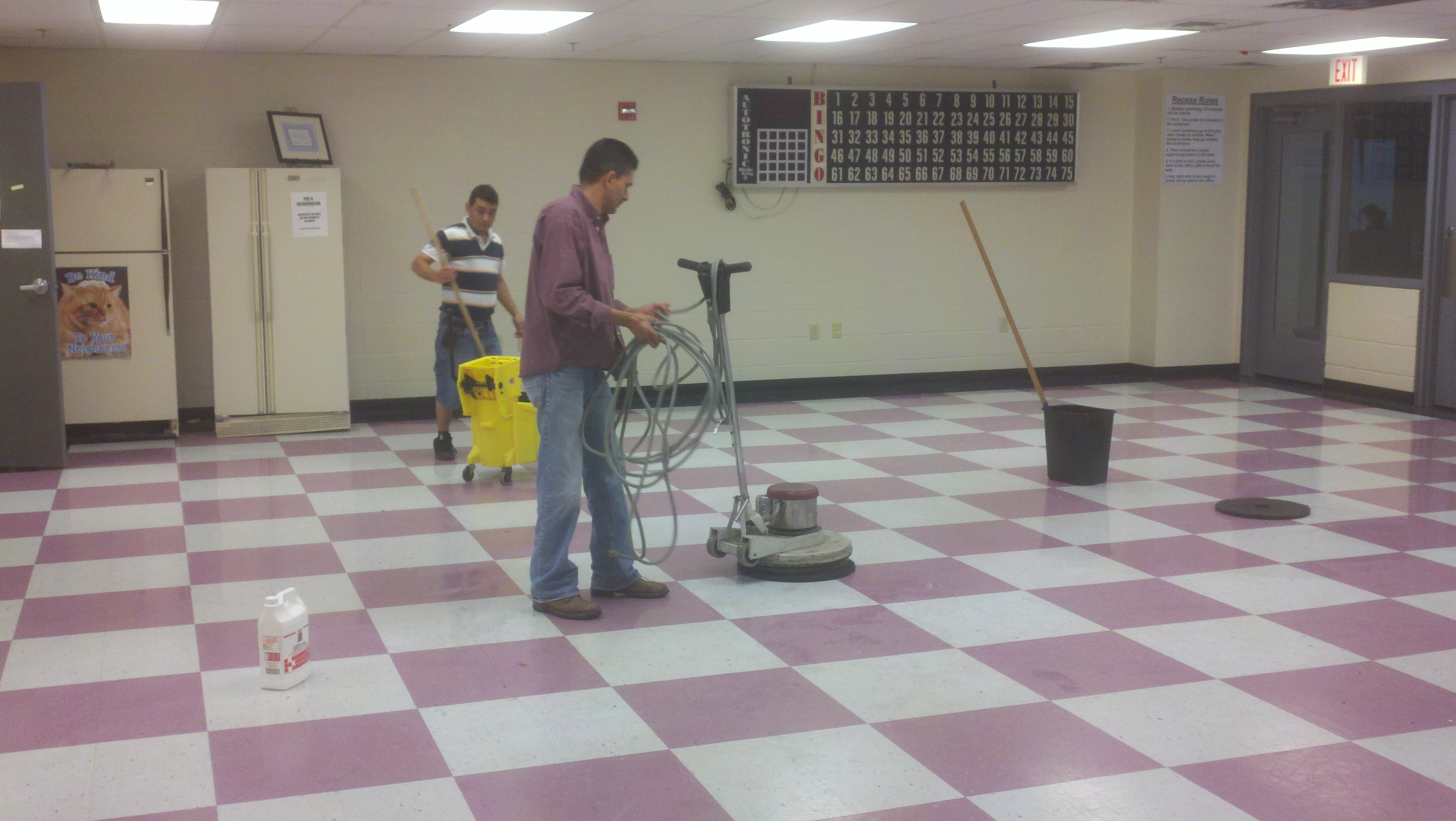 Commercial Strip and Seal Floor Polish